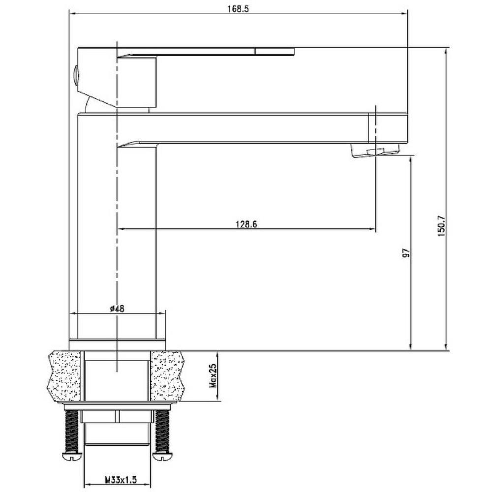 Смеситель для раковины Cersanit Elio Хром глянцевый 63044 Смеситель для раковины Cersanit Elio Хром глянцевый 63044 — изображение 4