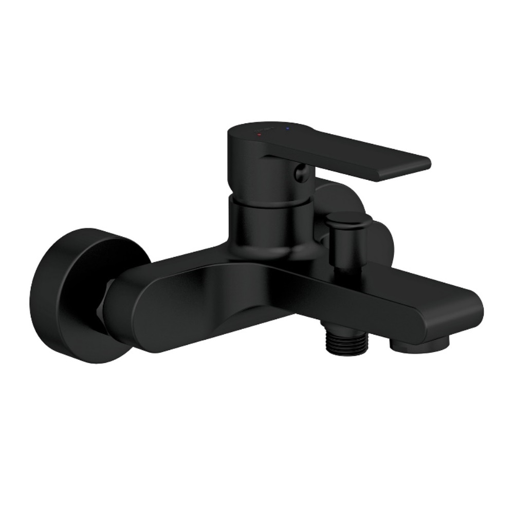 Смеситель для ванны Cersanit Brasko Черный матовый 63108 Смеситель для ванны Cersanit Brasko Черный матовый 63108