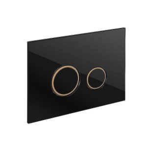 Клавиша смыва Cersanit Twins механическая Черный матовый 63534