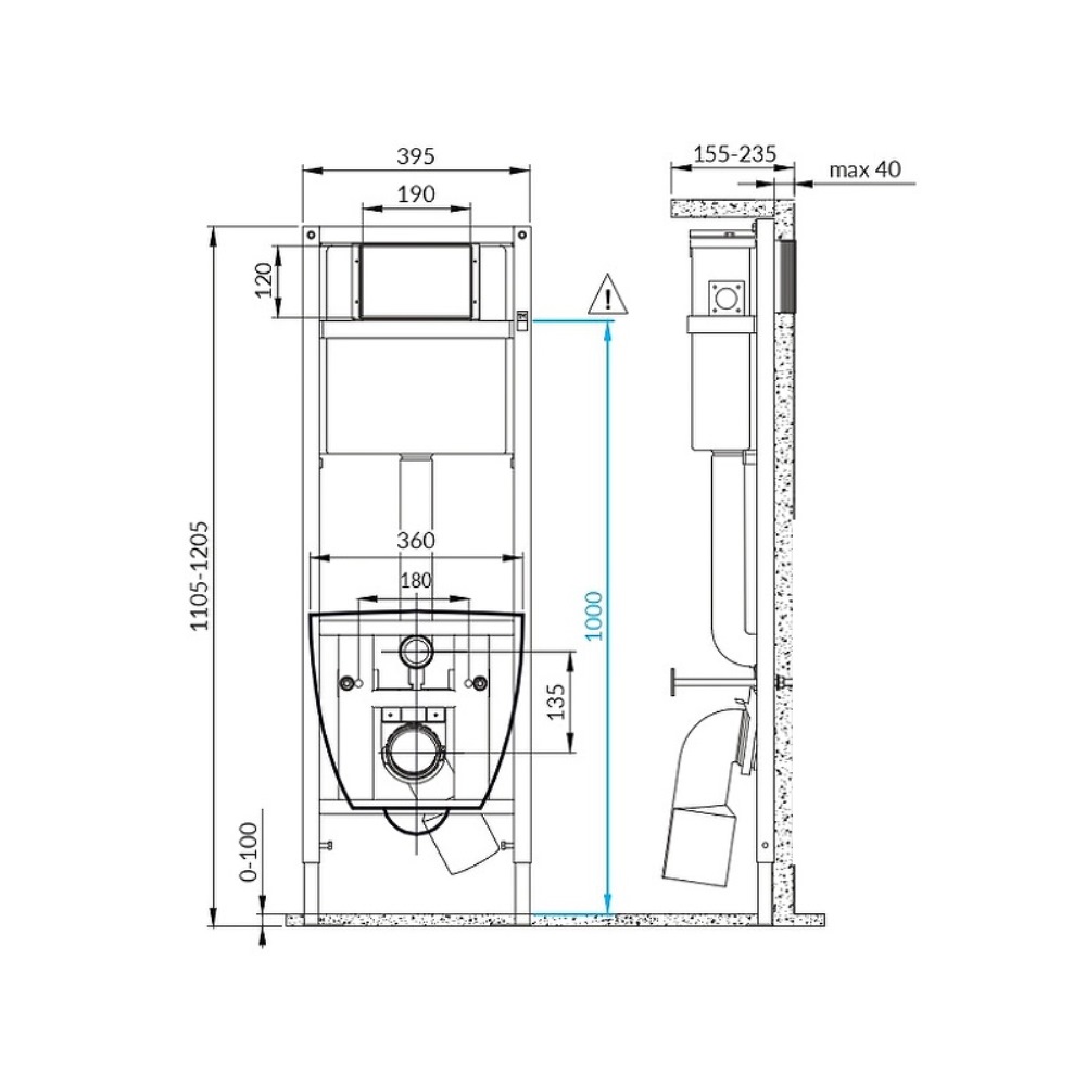 Инсталляция Cersanit Link Pro с унитазом Crea Square CO DPL EO slim Белый глянцевый 63997 Инсталляция Cersanit Link Pro с унитазом Crea Square CO DPL EO slim Белый глянцевый 63997 — изображение 4