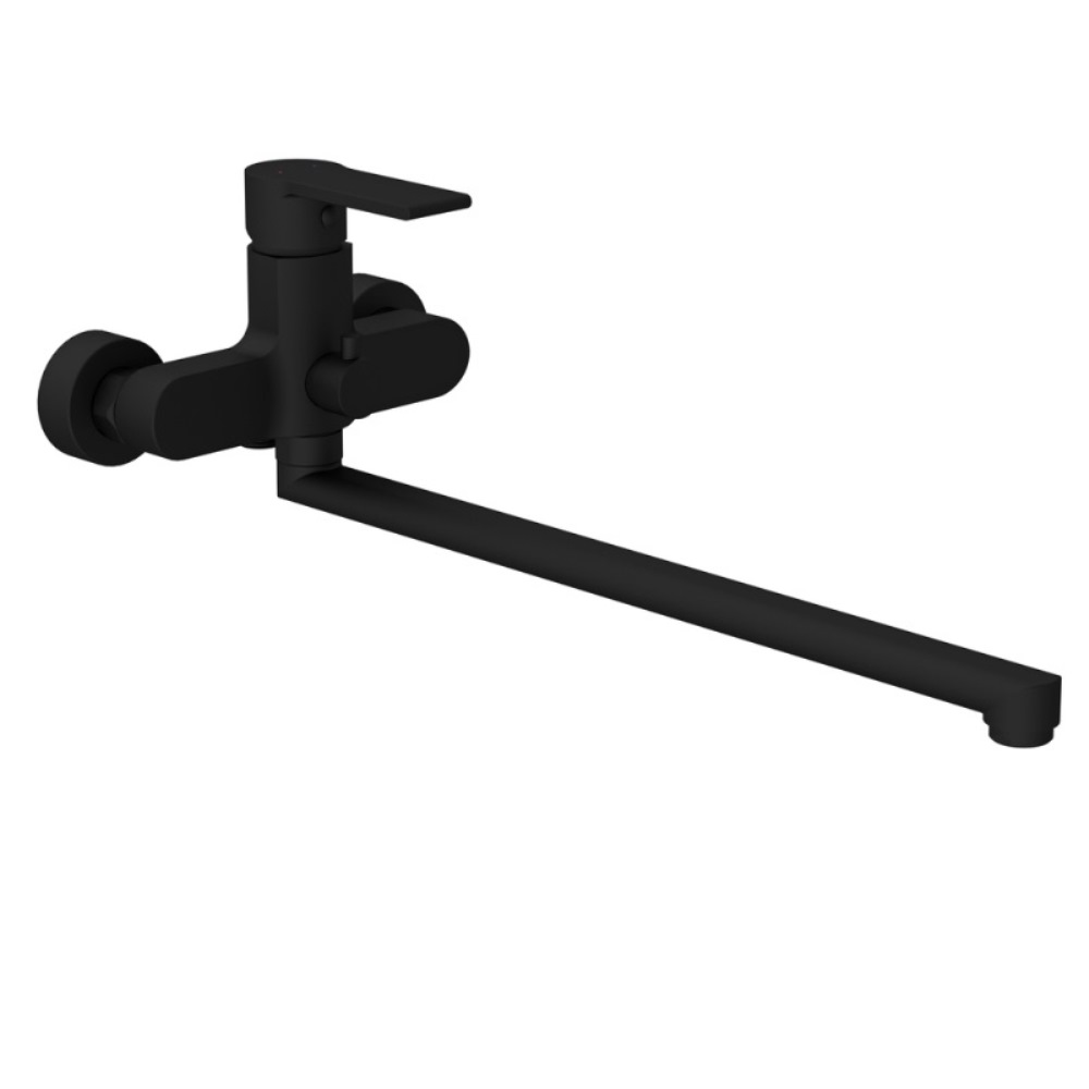 Смеситель для ванны Cersanit Brasko Черный матовый 64092 Смеситель для ванны Cersanit Brasko Черный матовый 64092