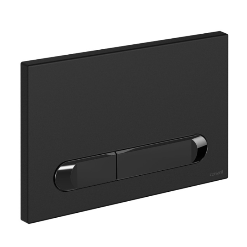 Клавиша смыва Cersanit Estetica пластик Черный матовый 64112 Клавиша смыва Cersanit Estetica пластик Черный матовый 64112