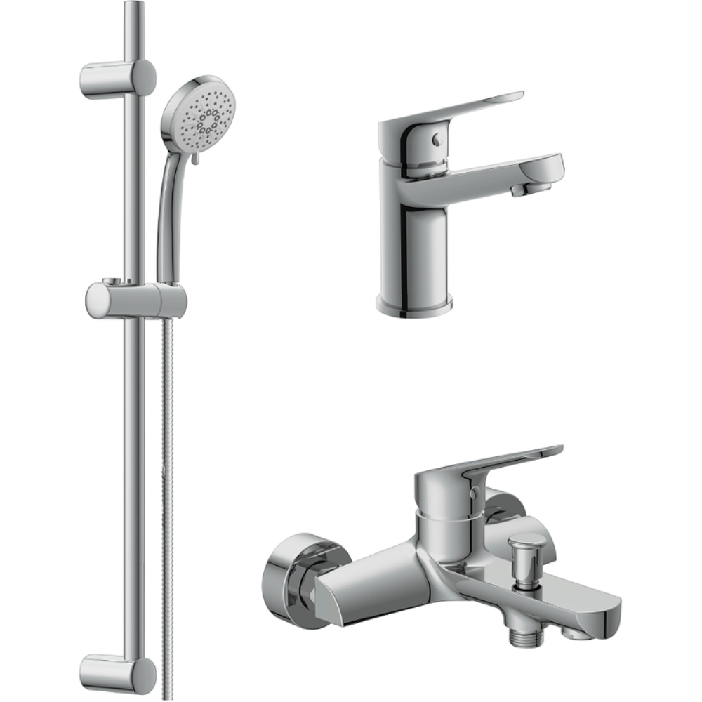 Комплект смесителей Cersanit Flavis Хром глянцевый 64508 Комплект смесителей Cersanit Flavis Хром глянцевый 64508