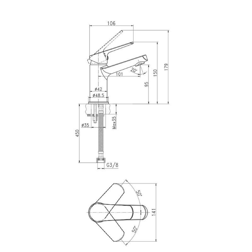 Комплект смесителей Cersanit Flavis Хром глянцевый 64508 Комплект смесителей Cersanit Flavis Хром глянцевый 64508 — изображение 2