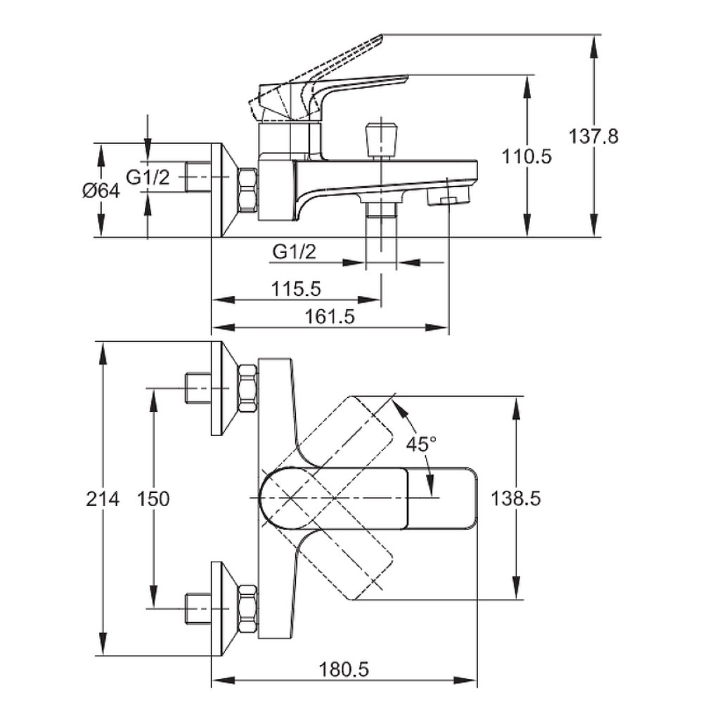 Комплект смесителей Cersanit Nature Хром глянцевый 64514 Комплект смесителей Cersanit Nature Хром глянцевый 64514 — изображение 3