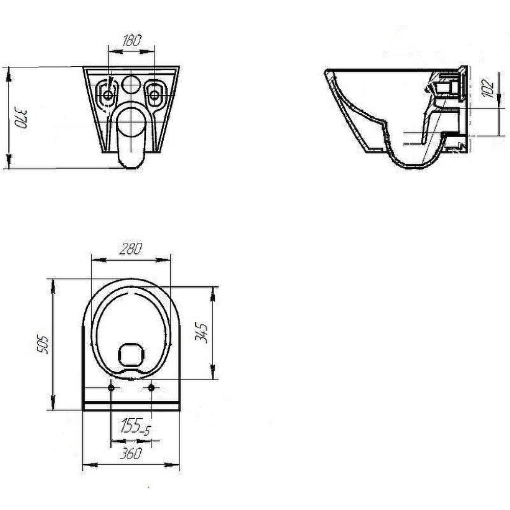 Инсталляция Cersanit Vector + унитаз City Smart Белый матовый 64917 Инсталляция Cersanit Vector + унитаз City Smart Белый матовый 64917 — изображение 5