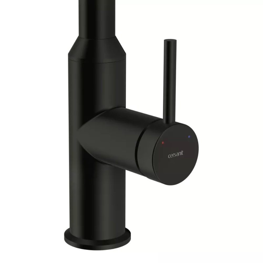 Смеситель для кухни Cersanit Flavis с выдвижным изливом Черный матовый 68247 Смеситель для кухни Cersanit Flavis с выдвижным изливом Черный матовый 68247 — изображение 3