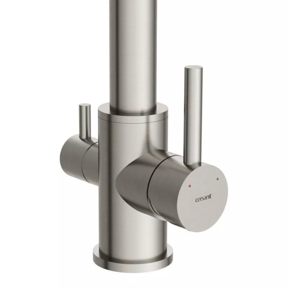 Смеситель для кухни Cersanit Zen с подключением фильтра с гибким изливом Сатин 68259 Смеситель для кухни Cersanit Zen с подключением фильтра с гибким изливом Сатин 68259 — изображение 4