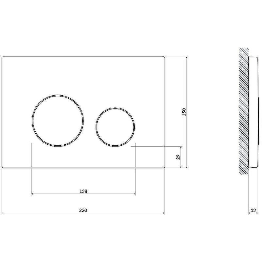 Инсталляция Cersanit Vector + унитаз City Smart с кнопкой смыва Twins Хром глянцевый 68306 Инсталляция Cersanit Vector + унитаз City Smart с кнопкой смыва Twins Хром глянцевый 68306 — изображение 5