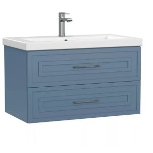 Тумба подвесная Cersanit Classic 80 Голубой матовый 69091