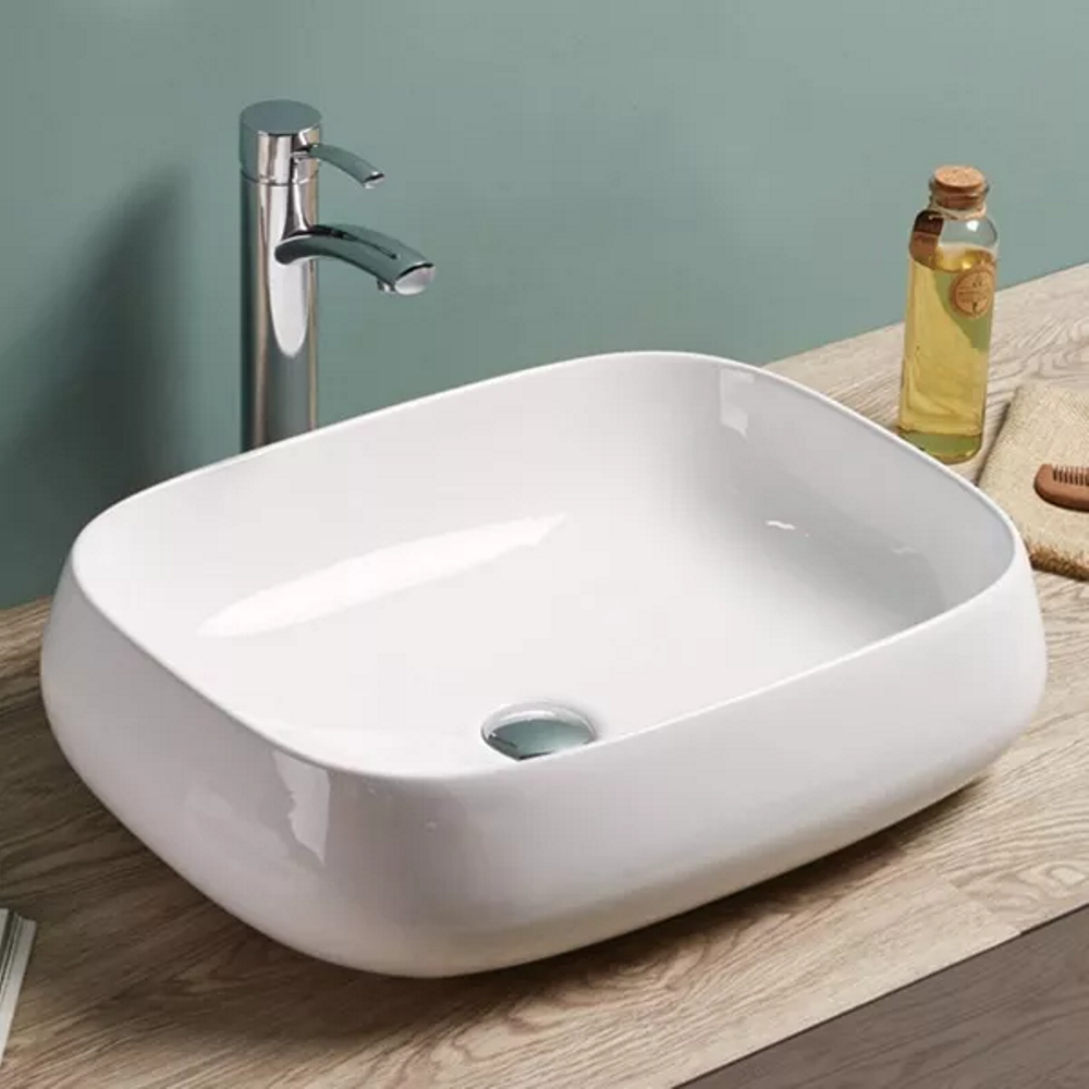 Раковина накладная Comforty 54 Белый глянцевый 78102 Раковина накладная Comforty 54 Белый глянцевый 78102