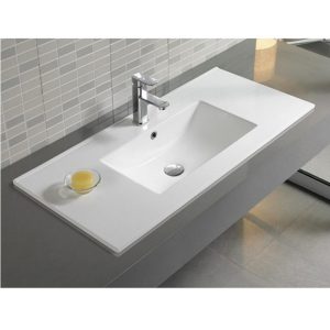 Раковина на мебель Comforty 121 со столешницей Белый глянцевый 9120E