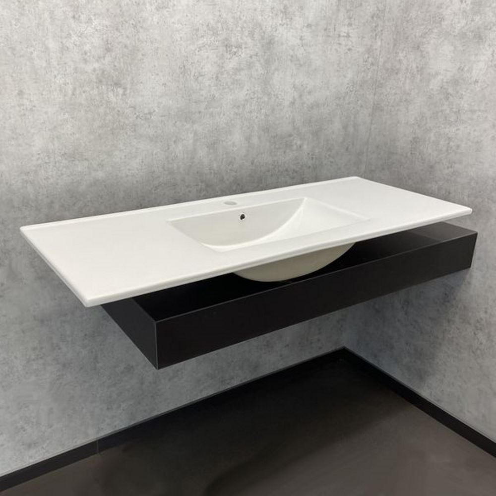 Раковина на мебель Comforty 121 со столешницей Белый глянцевый 9120E Раковина на мебель Comforty 121 со столешницей Белый глянцевый 9120E — изображение 3