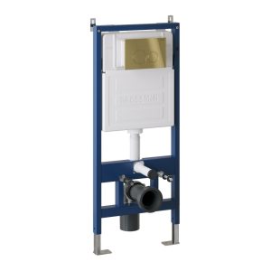 Инсталляция Grossman для скрытого монтажа унитаза + клавиша смыва Galaxy Золото глянцевый 97.01.300 Инсталляция Grossman для скрытого монтажа унитаза + клавиша смыва Galaxy Золото глянцевый 97.01.300