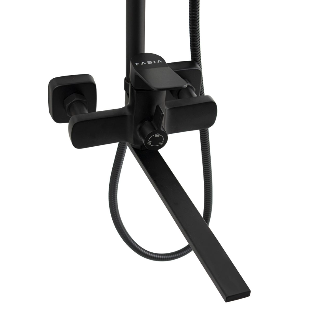 Душевая система Санакс Fabia с изливом Черный матовый 9775 Душевая система Санакс Fabia с изливом Черный матовый 9775 — изображение 4