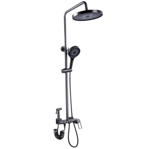 Душевая система Fashun с изливом Графит A2483-17