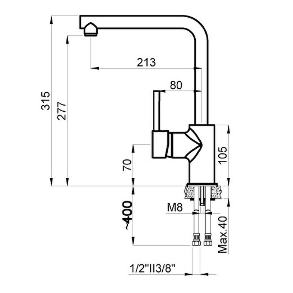Смеситель для кухни Azario Evans Хром глянцевый AZ-15294441 Смеситель для кухни Azario Evans Хром глянцевый AZ-15294441 — изображение 2