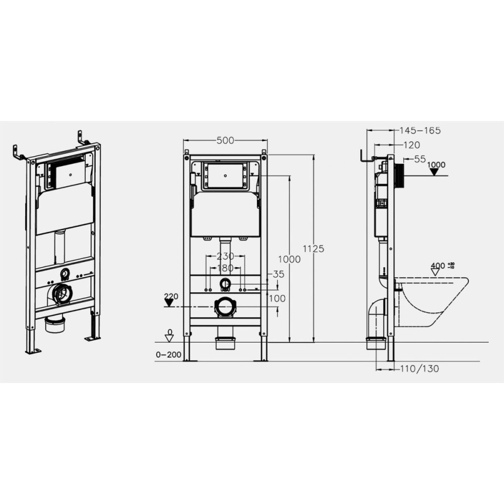 Инсталляция Azario New для скрытого монтажа унитаза с возможностью подключения безконтактной клавиши смыва AZ-510A Инсталляция Azario New для скрытого монтажа унитаза с возможностью подключения безконтактной клавиши смыва AZ-510A — изображение 7