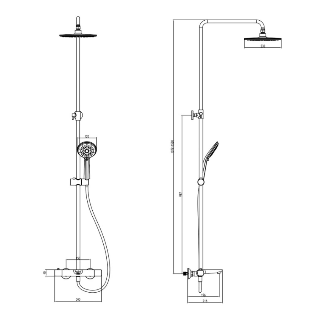 Душевая система Azario Galaxy Хром глянцевый AZ-67B47EV1-1DC1J19A-ZH3394A-HB1153C Душевая система Azario Galaxy Хром глянцевый AZ-67B47EV1-1DC1J19A-ZH3394A-HB1153C — изображение 2