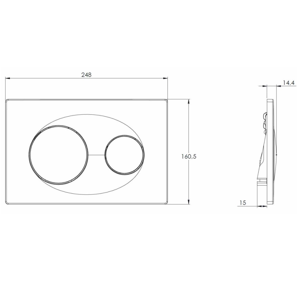 Клавиша смыва Azario AZ-8200 Белый AZ-8200-0012/P40-0130-0025 Клавиша смыва Azario AZ-8200 Белый AZ-8200-0012/P40-0130-0025 — изображение 3