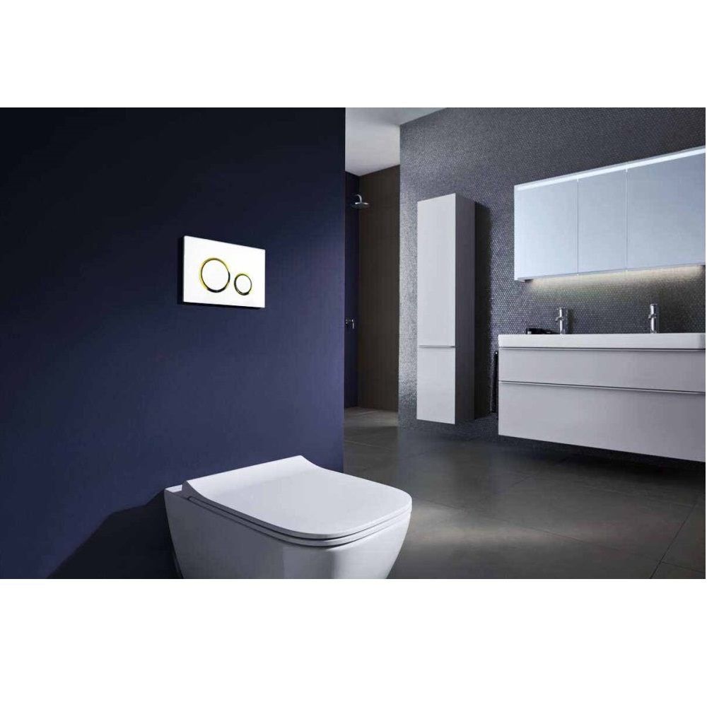 Клавиша смыва Azario AZ-8200 Белый / Золото AZ-8200-0046 Клавиша смыва Azario AZ-8200 Белый / Золото AZ-8200-0046 — изображение 2