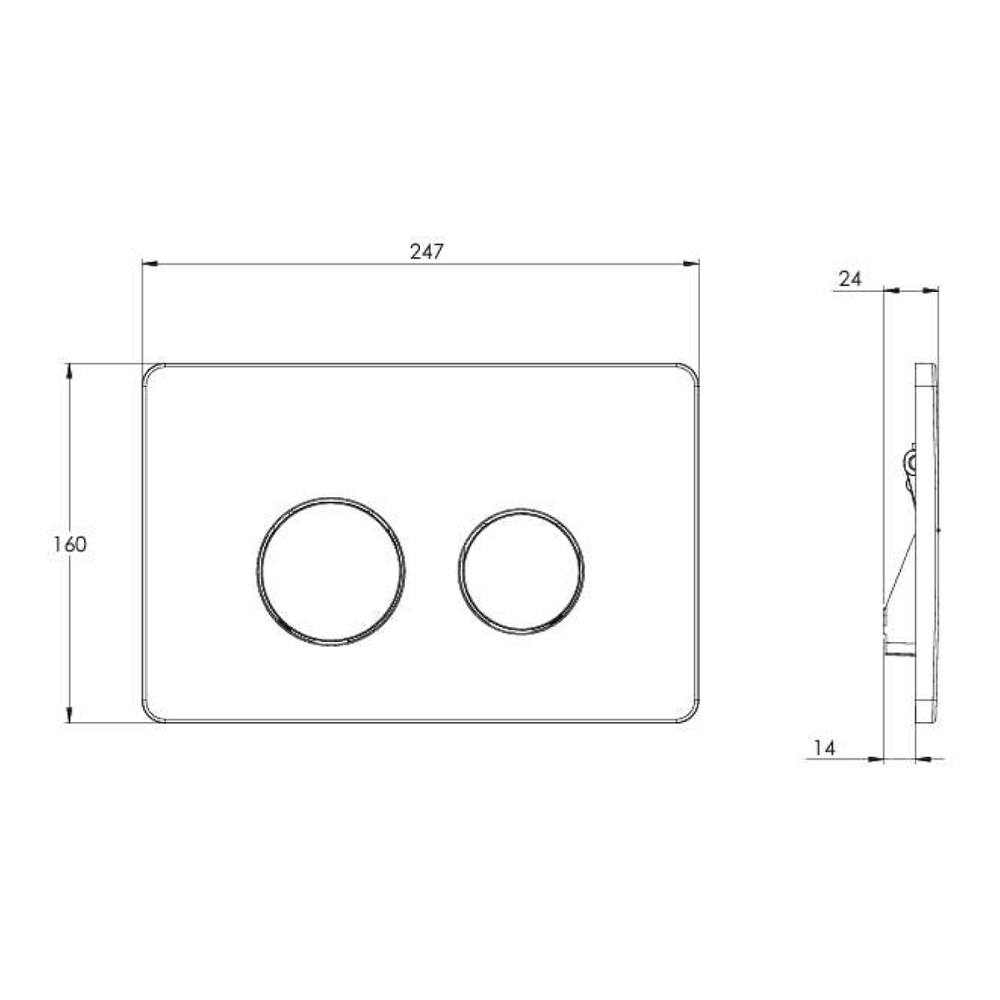 Клавиша смыва Azario AZ-8200 Хром глянцевый AZ-8200-0084/AZ-P57-0120 Клавиша смыва Azario AZ-8200 Хром глянцевый AZ-8200-0084/AZ-P57-0120 — изображение 3
