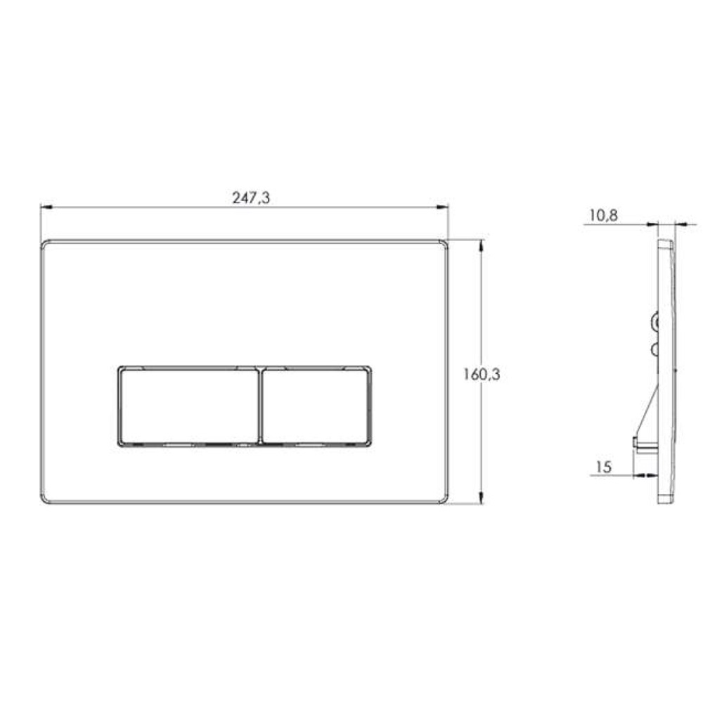 Клавиша смыва Azario AZ-8200 Черный матовый AZ-8200-0092/AZ-P58-0190 Клавиша смыва Azario AZ-8200 Черный матовый AZ-8200-0092/AZ-P58-0190 — изображение 3