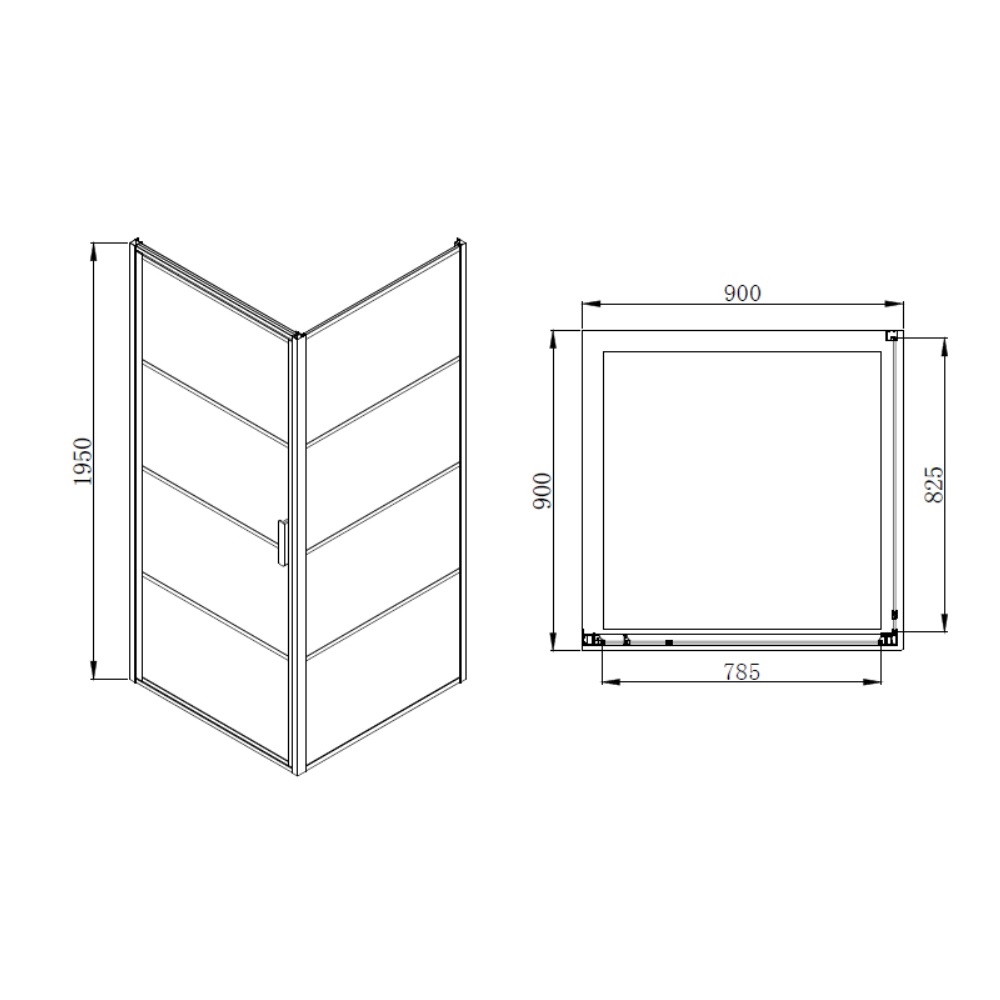 Душевой уголок Azario Richmond 90х90 Черный / Прозрачное AZ-NAG1221 900 BLACK Душевой уголок Azario Richmond 90х90 Черный / Прозрачное AZ-NAG1221 900 BLACK — изображение 3