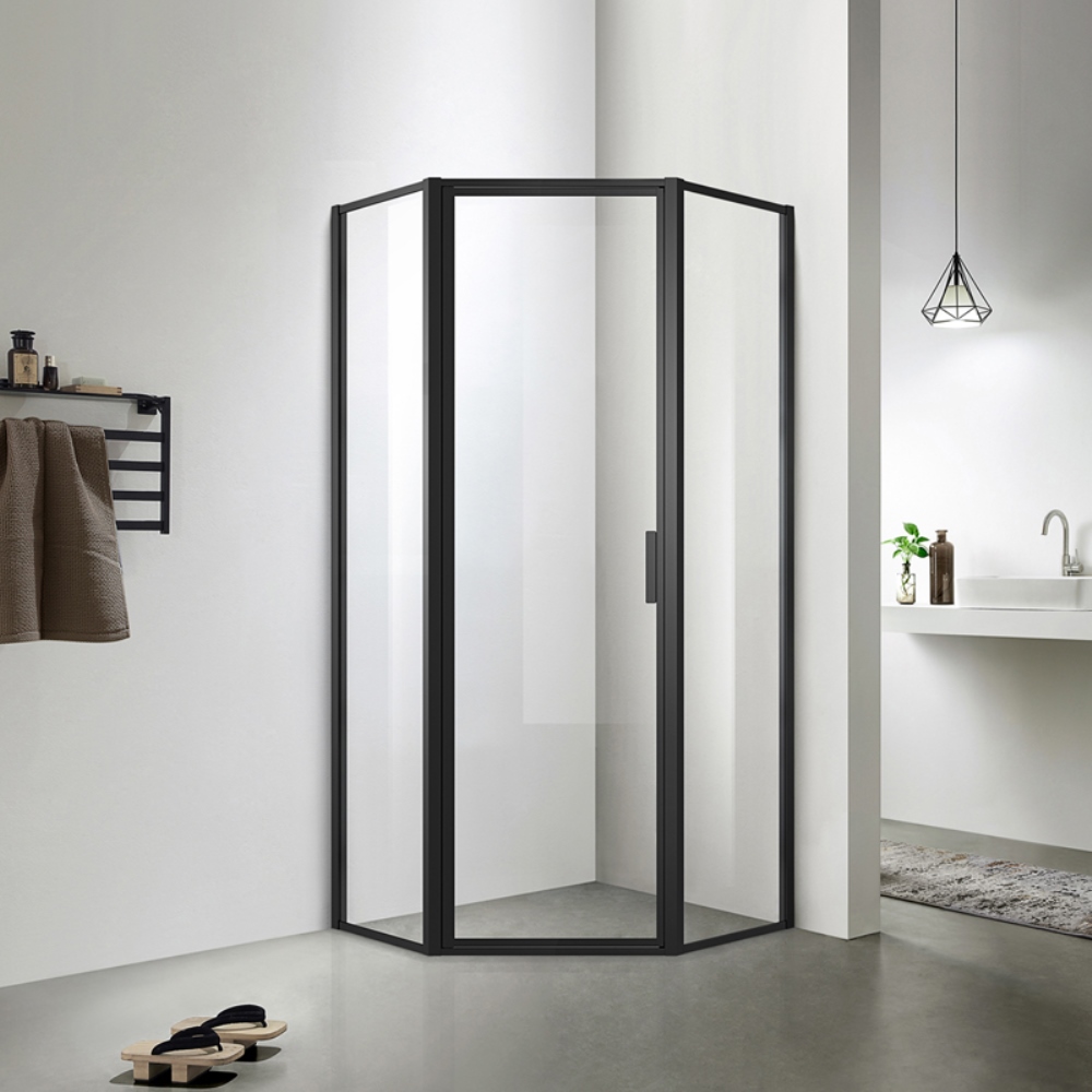 Душевой уголок Azario Richmond 90х90 Черный / Прозрачное AZ-NAG3231 900 Black Душевой уголок Azario Richmond 90х90 Черный / Прозрачное AZ-NAG3231 900 Black — изображение 2