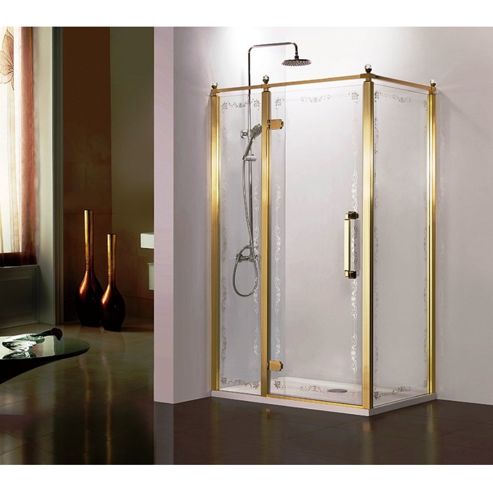 Душевой уголок Azario Ontario 120х90 левый Золото / Прозрачное AZ-NBB1231-L 900 GOLD Душевой уголок Azario Ontario 120х90 левый Золото / Прозрачное AZ-NBB1231-L 900 GOLD — изображение 2