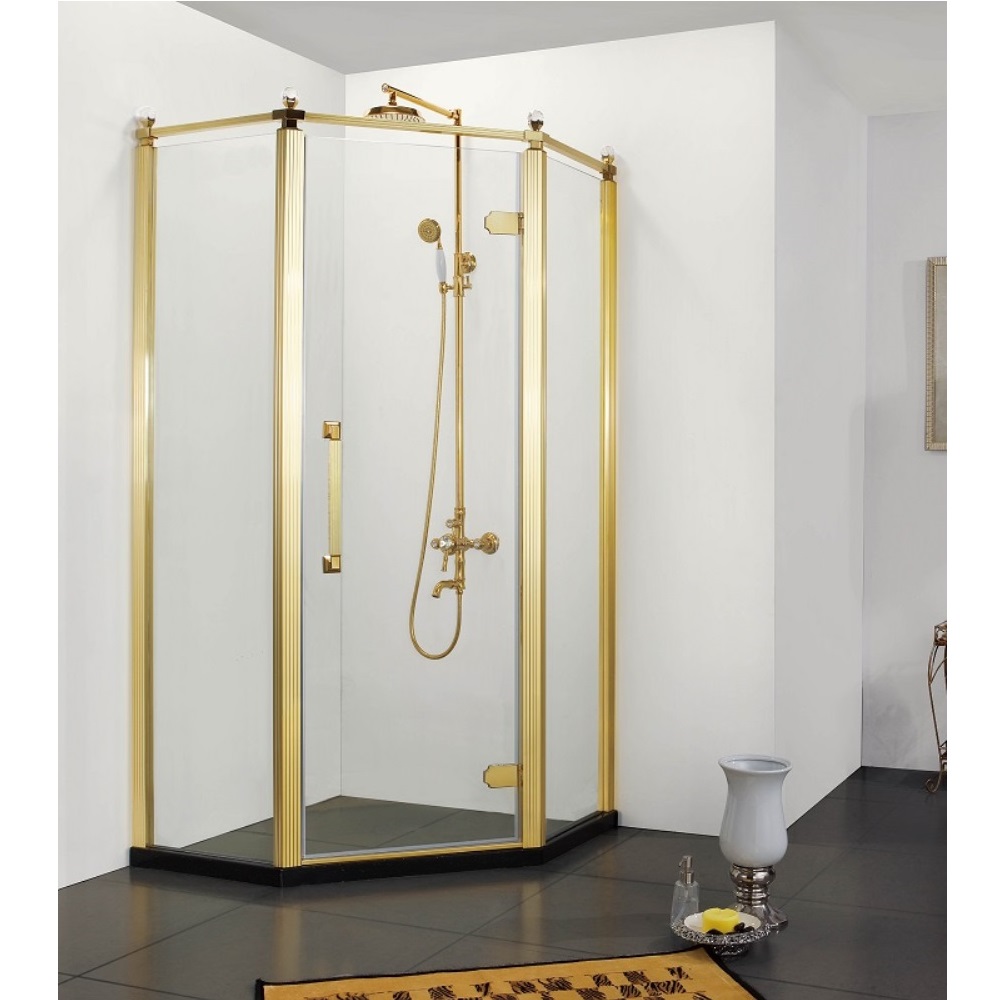 Душевой уголок Azario Ontario 100х100 Золото / Прозрачное AZ-NBB3231 1000 GOLD Душевой уголок Azario Ontario 100х100 Золото / Прозрачное AZ-NBB3231 1000 GOLD — изображение 2