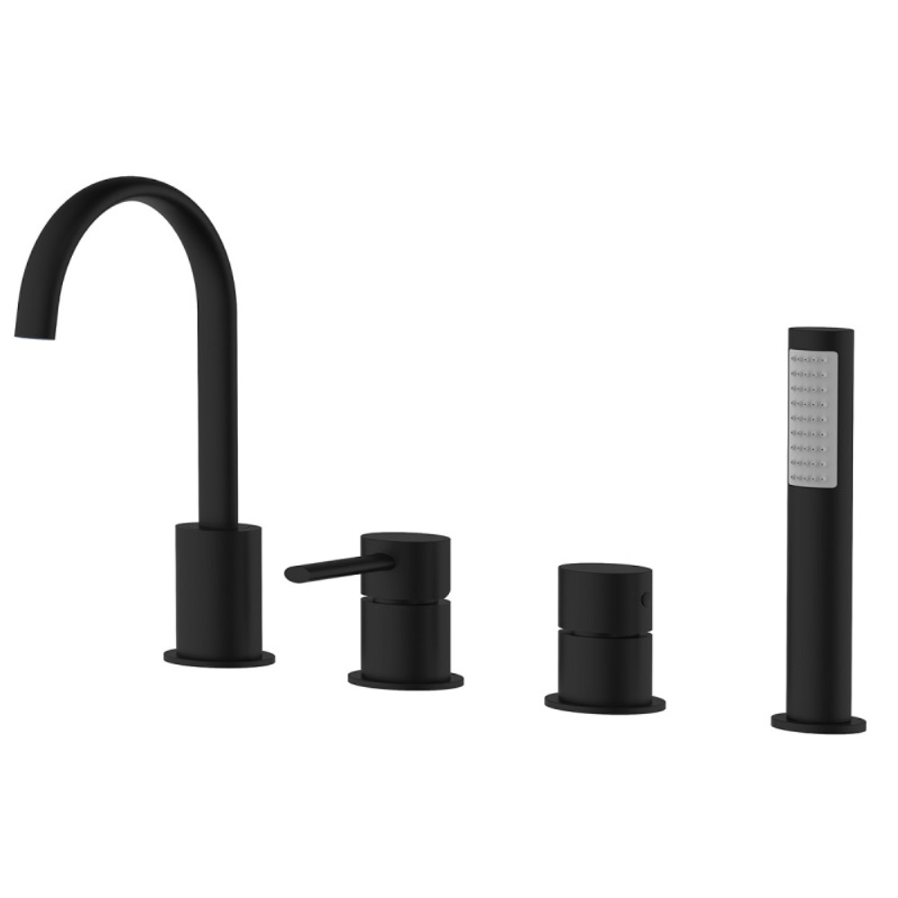 Смеситель на борт ванны Azario Delicate Черный матовый AZ-QA28173PA-0307APA Смеситель на борт ванны Azario Delicate Черный матовый AZ-QA28173PA-0307APA