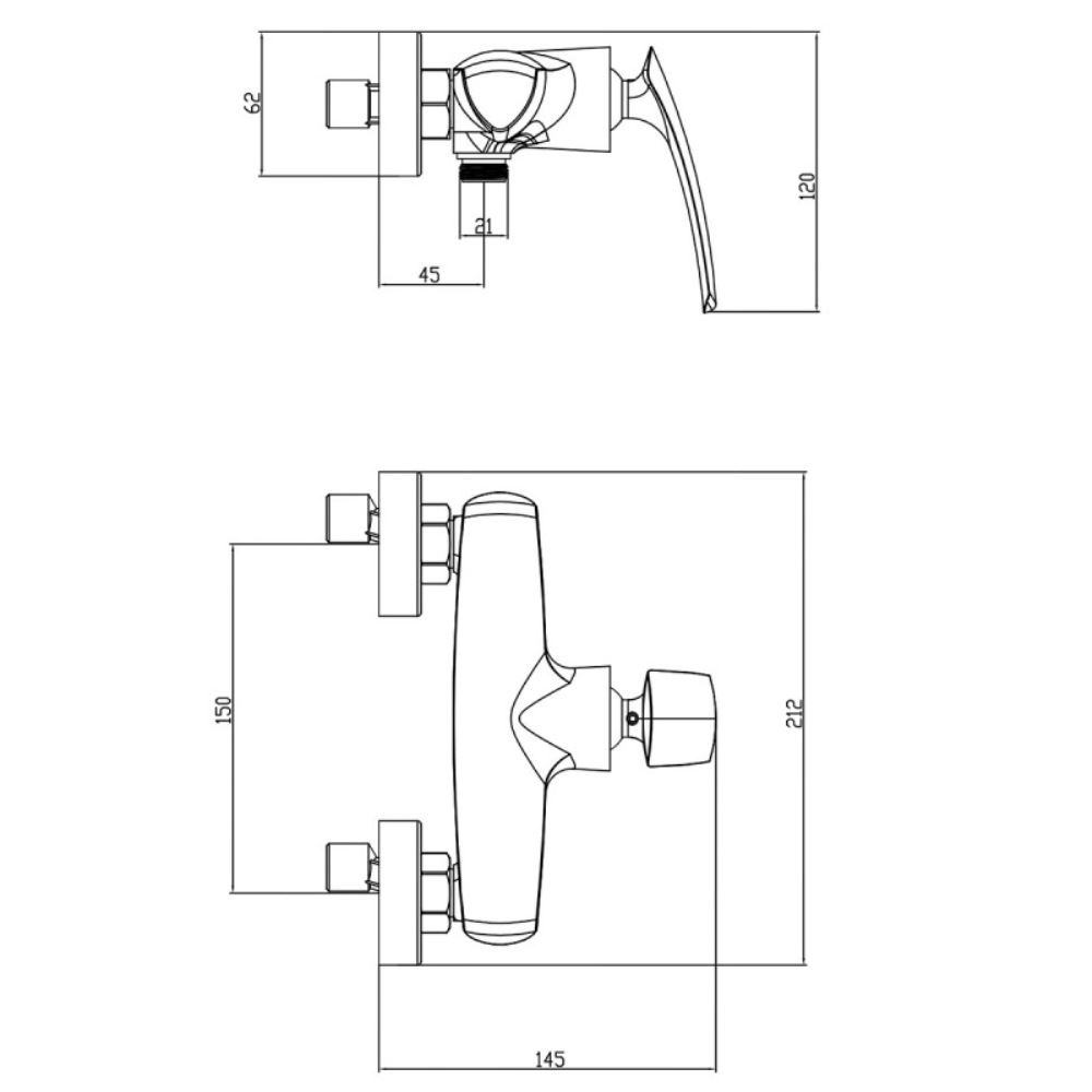 Смеситель для душа Azario Reuleaux Хром глянцевый AZ-VWF338296C Смеситель для душа Azario Reuleaux Хром глянцевый AZ-VWF338296C — изображение 4