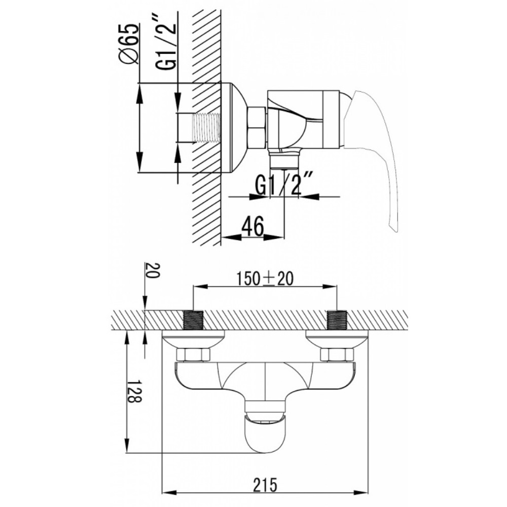 Смеситель для душа Azario Sintra Хром глянцевый AZ-WKF33361C Смеситель для душа Azario Sintra Хром глянцевый AZ-WKF33361C — изображение 3