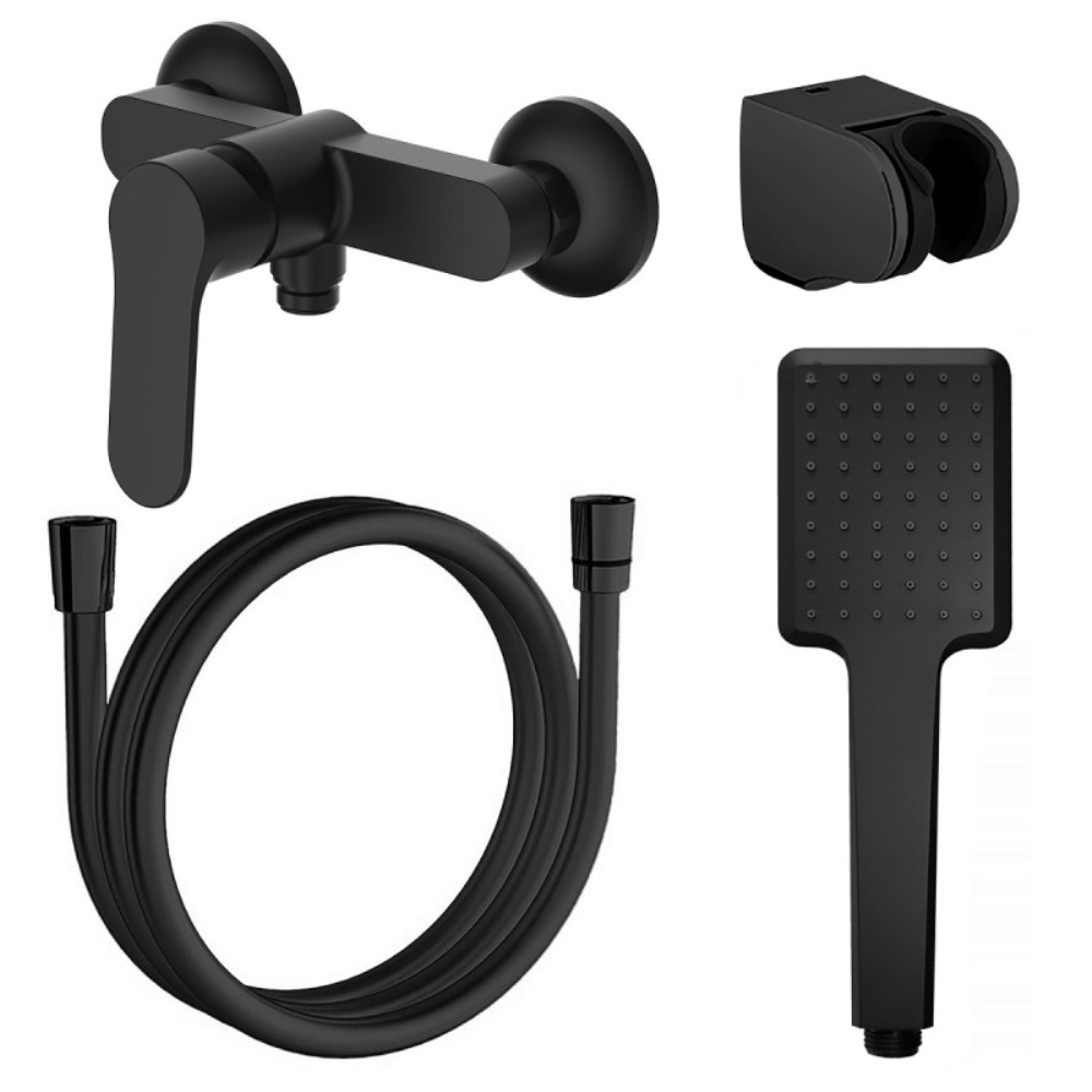 Смеситель для душа Azario Elvis Черный матовый AZ-WWK338155PA Смеситель для душа Azario Elvis Черный матовый AZ-WWK338155PA