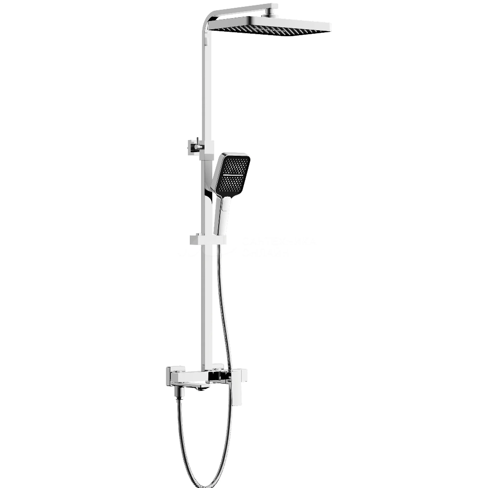 Душевая система Belz B709 с изливом Хром глянцевый B24709 Душевая система Belz B709 с изливом Хром глянцевый B24709