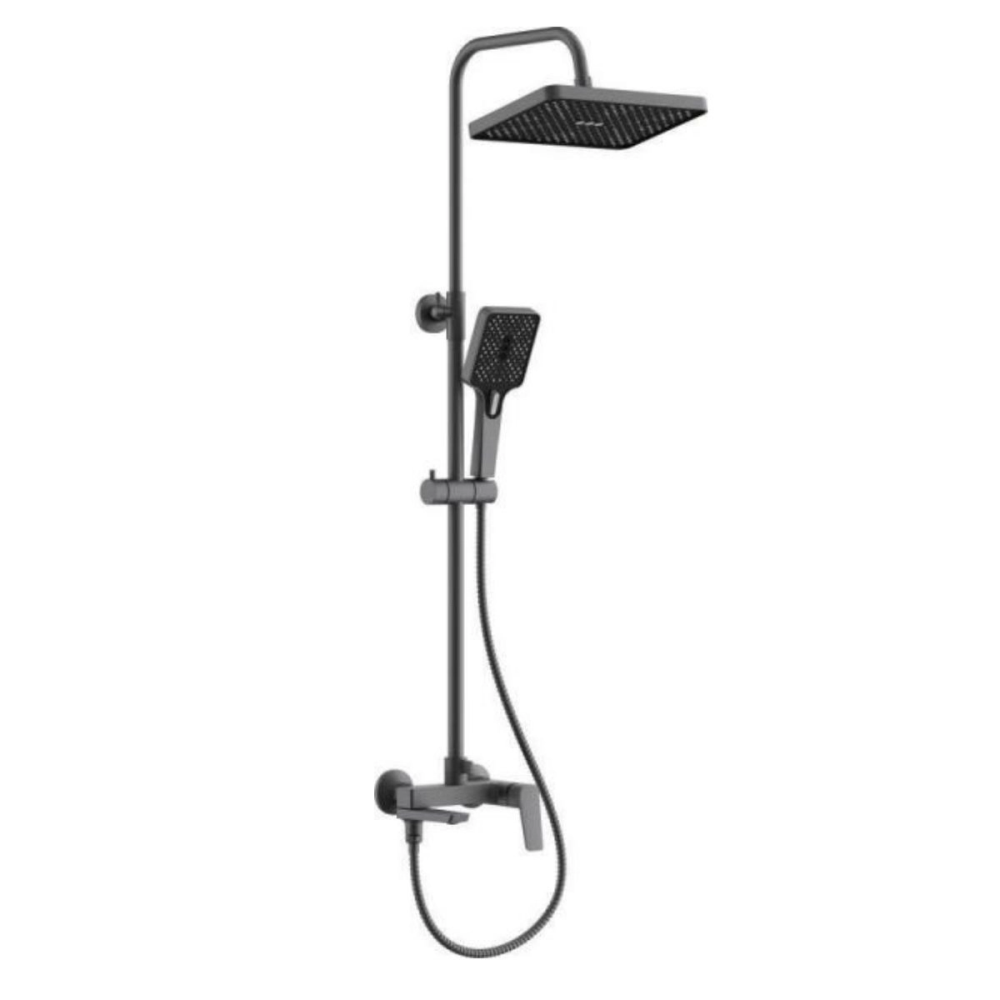 Душевая система Belz B715 с изливом Оружейная сталь B24715-3 Душевая система Belz B715 с изливом Оружейная сталь B24715-3