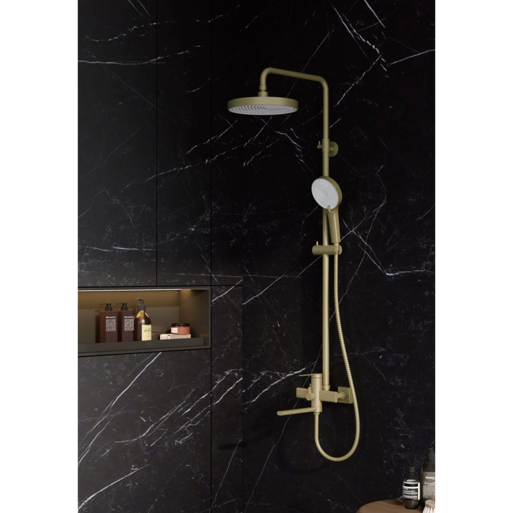 Душевая система Belz B813 с изливом Золото матовое B24813-5 Душевая система Belz B813 с изливом Золото матовое B24813-5 — изображение 2