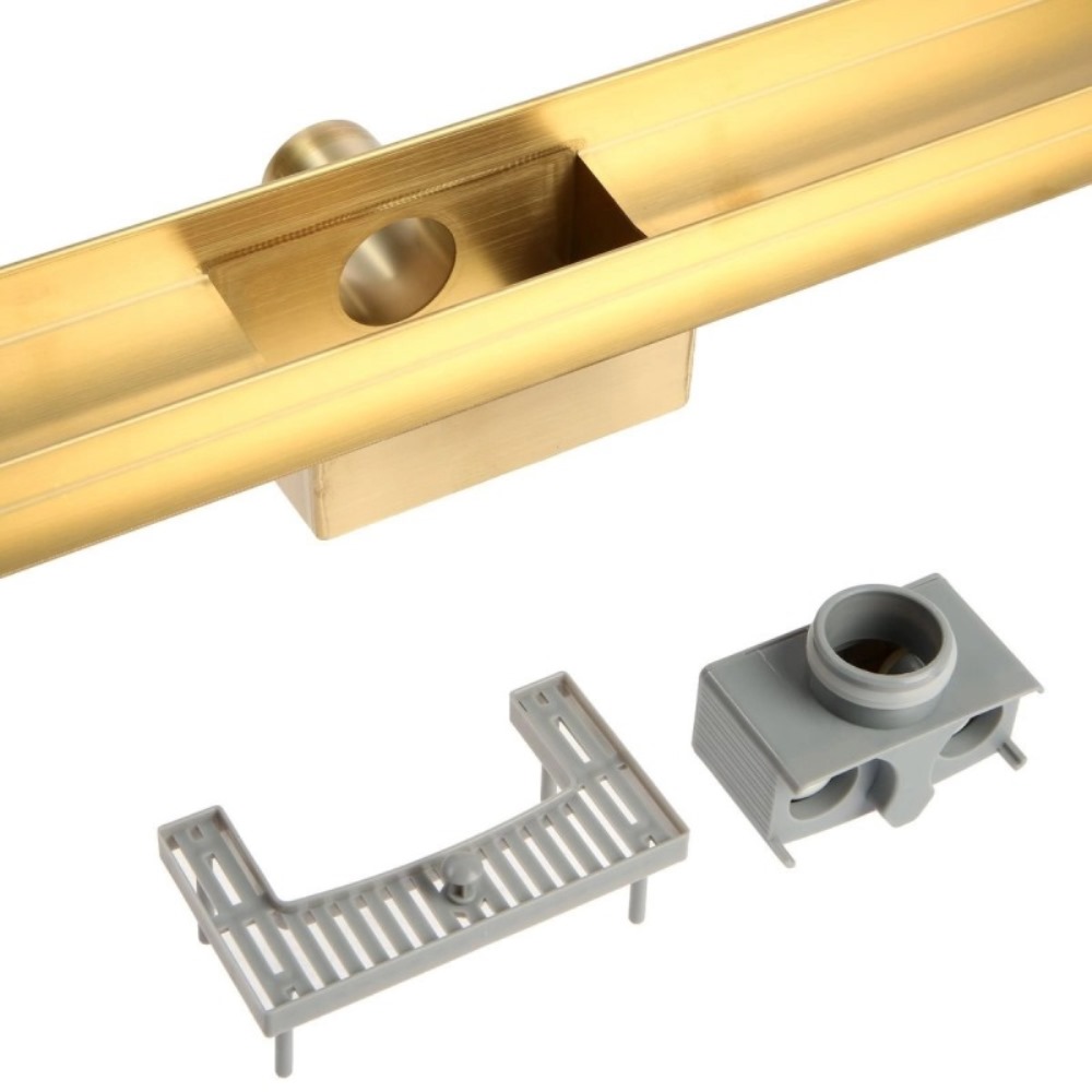 Душевой лоток Tim Bad 50 под плитку Золото матовое BAD485002GP Душевой лоток Tim Bad 50 под плитку Золото матовое BAD485002GP — изображение 3