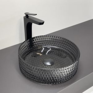 Раковина накладная Comforty 36 Дымчатый CF21004