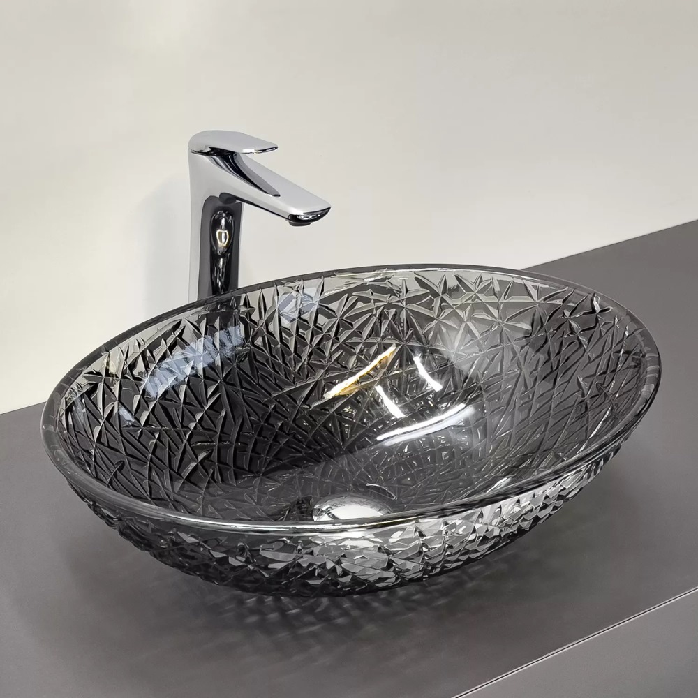 Раковина накладная Comforty 50 Дымчатый CF28002 Раковина накладная Comforty 50 Дымчатый CF28002