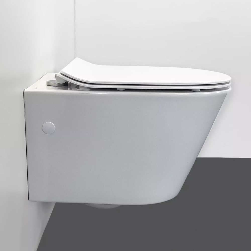 Унитаз подвесной Comforty с крышкой-сиденье Белый глянцевый CF3C797WH Унитаз подвесной Comforty с крышкой-сиденье Белый глянцевый CF3C797WH