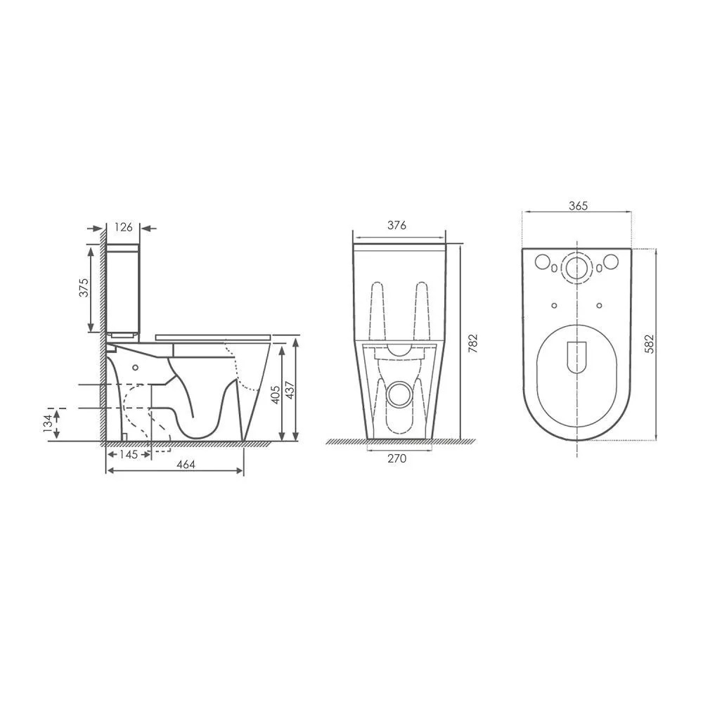 Унитаз-компакт Comforty Белый глянцевый CF41363C1 Унитаз-компакт Comforty Белый глянцевый CF41363C1 — изображение 5