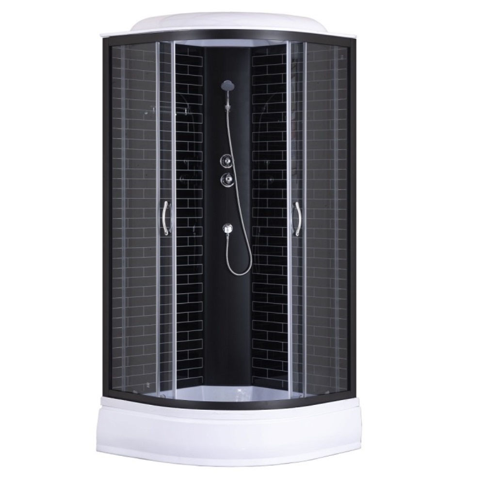 Душевая кабина Loranto Sunway 100х100 Черный / Тонированное CS-6610-25GB 100 Душевая кабина Loranto Sunway 100х100 Черный / Тонированное CS-6610-25GB 100