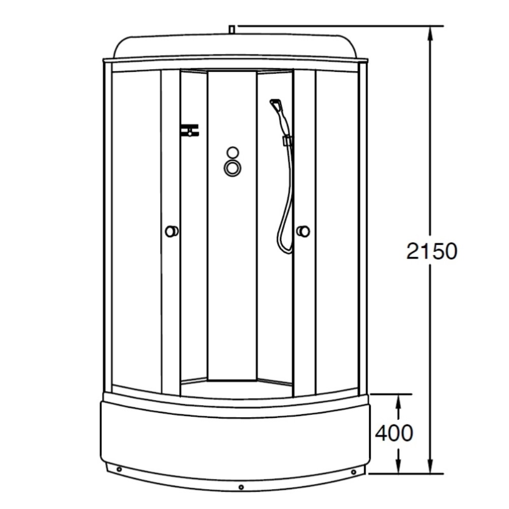 Душевая кабина Loranto Sunway 100х100 Хром / Матовое CS-6610 F, 100*100*215 Душевая кабина Loranto Sunway 100х100 Хром / Матовое CS-6610 F, 100*100*215 — изображение 3