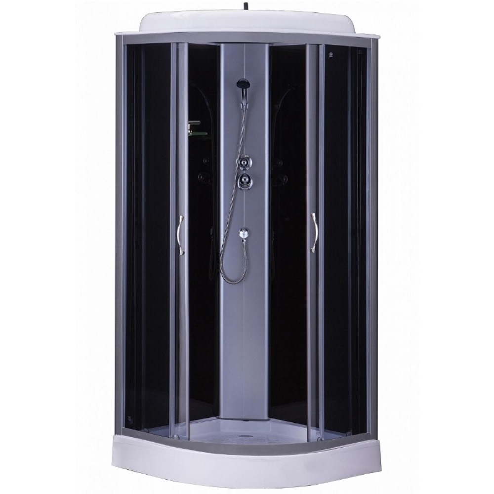 Душевая кабина Loranto Sunway 100х100 Хром / Прозрачное CS-6611 G, 100*100*215 Душевая кабина Loranto Sunway 100х100 Хром / Прозрачное CS-6611 G, 100*100*215