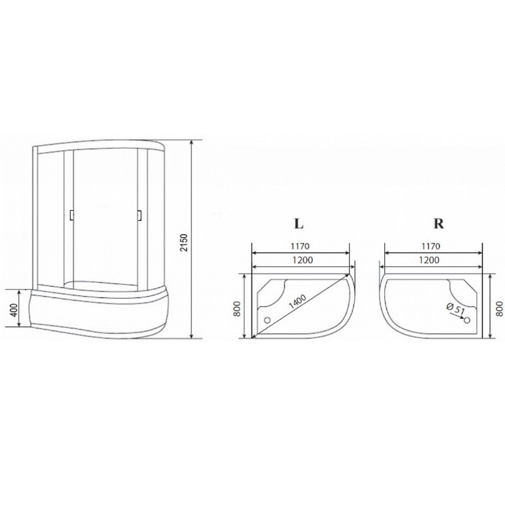Душевая кабина Loranto Sunway 120х80 правая Сатин / Матовое CS-66120R F 120*80*215 Душевая кабина Loranto Sunway 120х80 правая Сатин / Матовое CS-66120R F 120*80*215 — изображение 2
