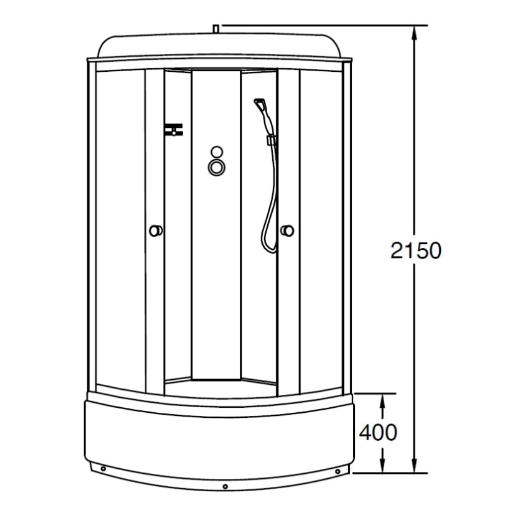 Душевая кабина Loranto Sunway 80х80 Хром / Тонированное CS-6680G 80*80*215 Душевая кабина Loranto Sunway 80х80 Хром / Тонированное CS-6680G 80*80*215 — изображение 3