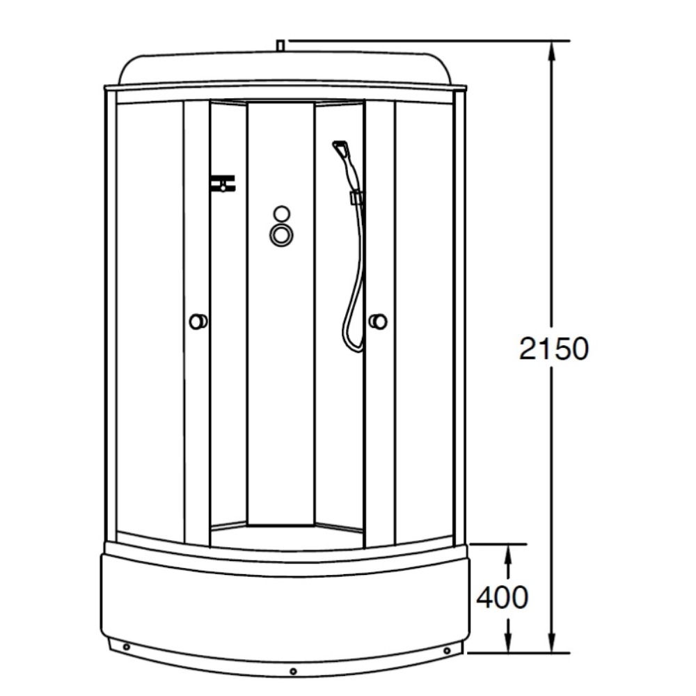 Душевая кабина Loranto Sunway 90х90 Хром / Матовое CS-6690 F, 90*90*215 Душевая кабина Loranto Sunway 90х90 Хром / Матовое CS-6690 F, 90*90*215 — изображение 2