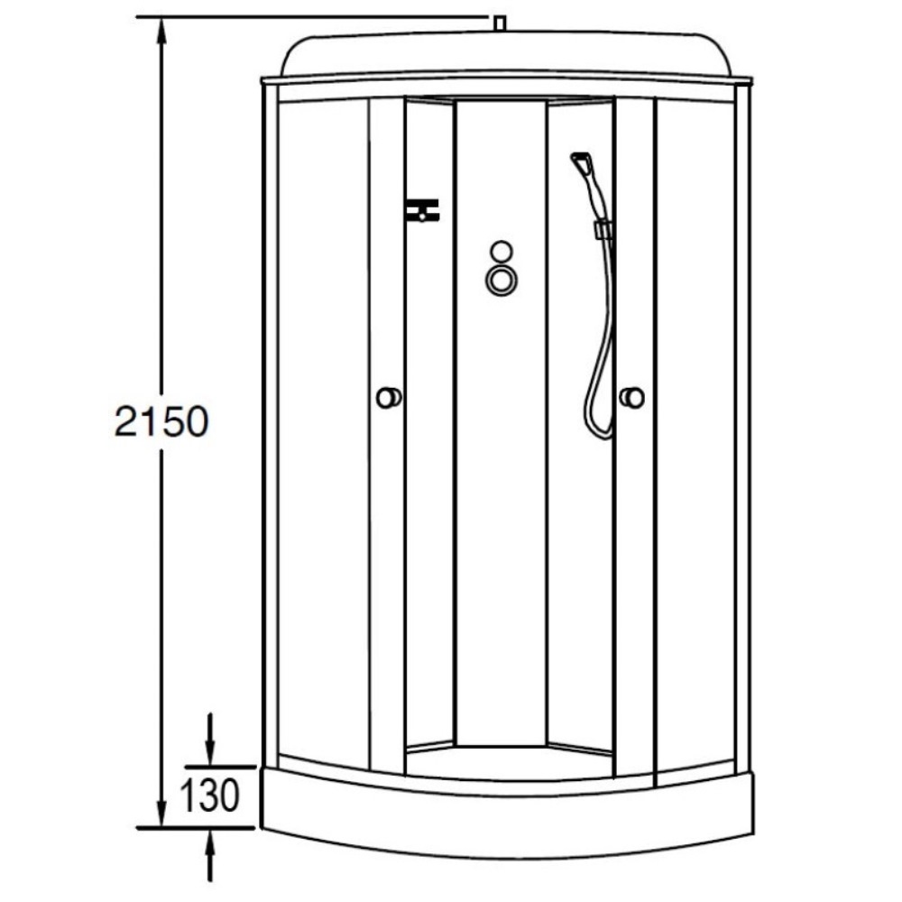 Душевая кабина Loranto Sunway 90х90 Хром / Тонированное CS-6691 G, 90*90*215 Душевая кабина Loranto Sunway 90х90 Хром / Тонированное CS-6691 G, 90*90*215 — изображение 2